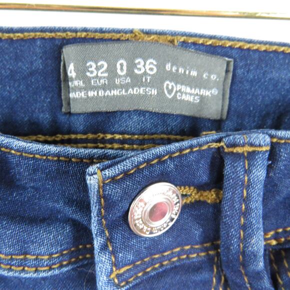 Primark Denim & Co. Dark Wash High Rise Skinny Jeans Size 0 - Picture 4 of 7